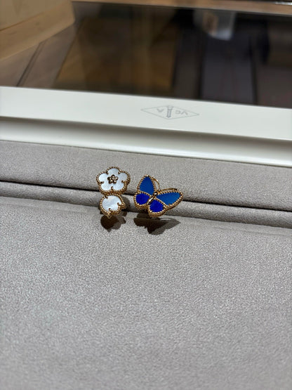 [RAFFINE]LUCKY SPRING BUTTERFLY OPEN-FACE RINGS