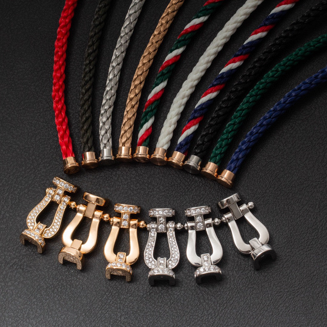 [RAFFINE]FORCE LARGE HORSESHOE NO DIAMOND BRACELET ROSE GOLD