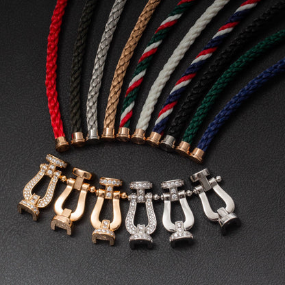 [RAFFINE]FORCE LARGE HORSESHOE FULL DIAMOND BRACELET ROSE GOLD