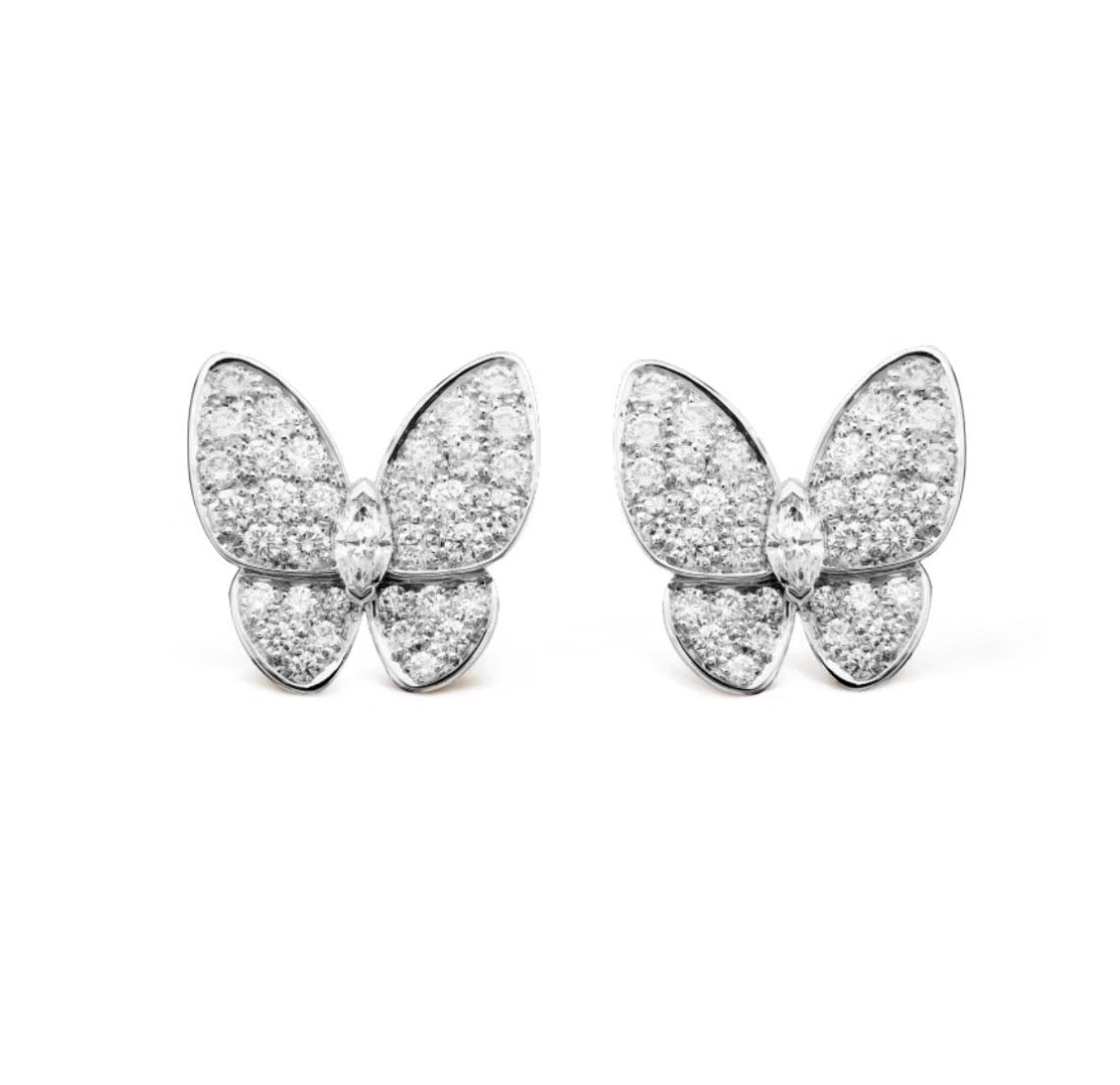 [RAFFINE]BUTTERFLY ALL DIAMOND EARRINGS
