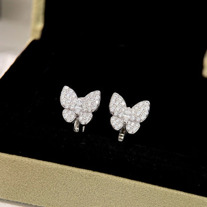 [RAFFINE]BUTTERFLY ALL DIAMOND EARRINGS