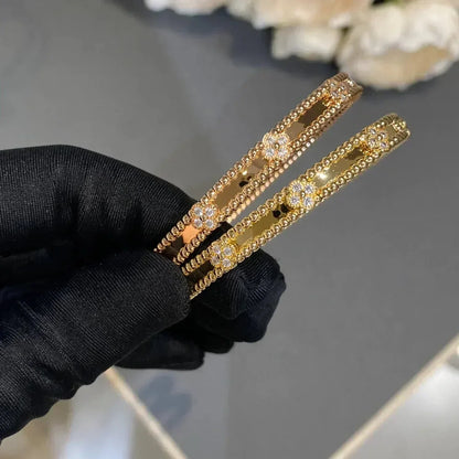 [RAFFINE]CLOVER BRACELET 4MM DIAMONDS