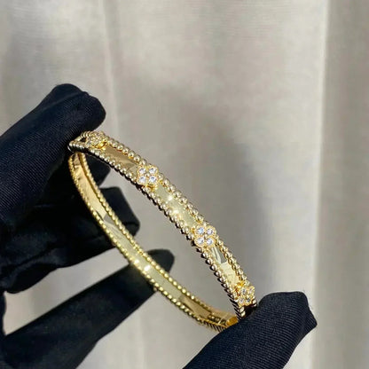 [RAFFINE]CLOVER BRACELET 4MM DIAMONDS