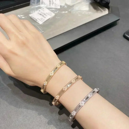 [RAFFINE]CLOVER BRACELET 4MM DIAMONDS
