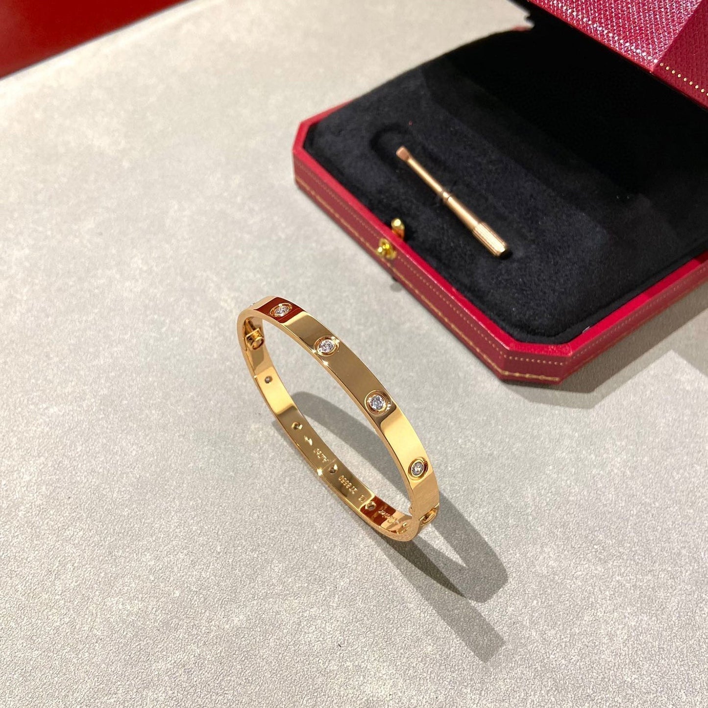 [RAFFINE]LOVE BRACELET 6.1MM 10 DIAMONDS