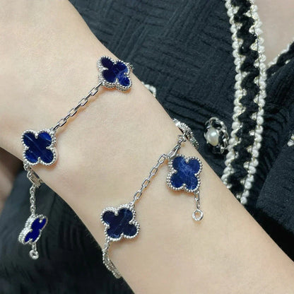 [RAFFINE]CLOVER 5 MOTIF PIETERSITE BRACELET COLLECTION