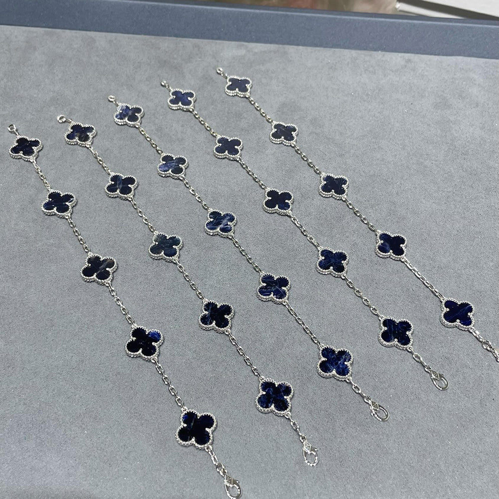 [RAFFINE]CLOVER 5 MOTIF PIETERSITE BRACELET COLLECTION