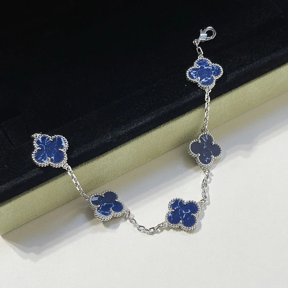 [RAFFINE]CLOVER 5 MOTIF PIETERSITE BRACELET COLLECTION
