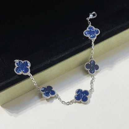 [RAFFINE]CLOVER 5 MOTIF PIETERSITE BRACELET COLLECTION