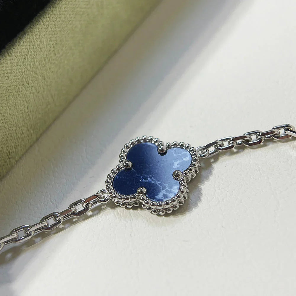 [RAFFINE]CLOVER 5 MOTIF PIETERSITE BRACELET COLLECTION