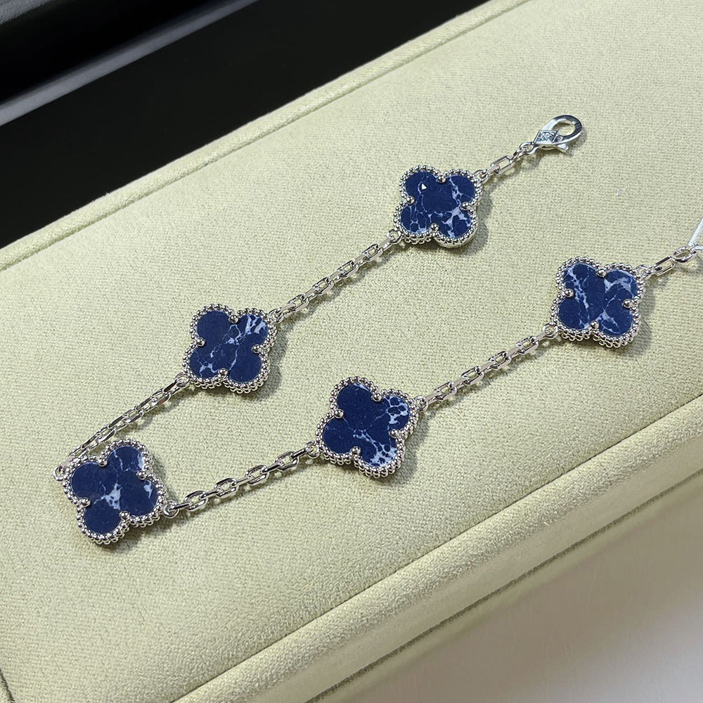 [RAFFINE]CLOVER 5 MOTIF PIETERSITE BRACELET COLLECTION