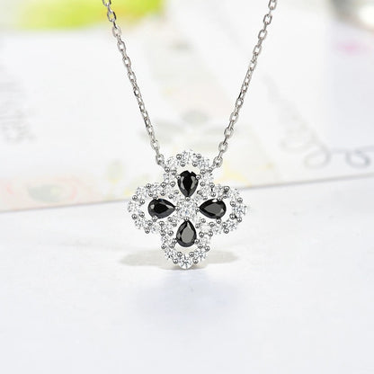 [RAFFINE]LOOP NECKLACE FULL MOTIF DIAMOND 16MM MULTIPLE COLORS