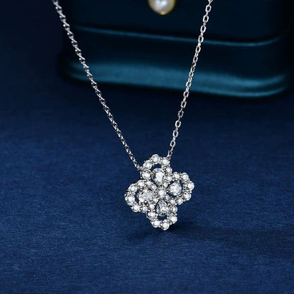 [RAFFINE]LOOP NECKLACE FULL MOTIF DIAMOND 16MM MULTIPLE COLORS