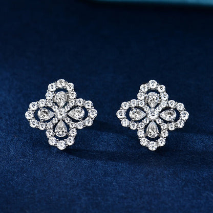 [RAFFINE]LOOP EARRINGS FULL MOTIF DIAMOND 16MM