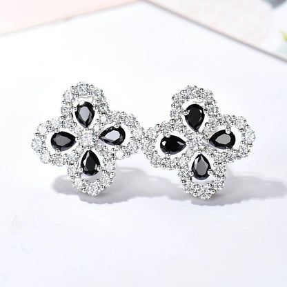 [RAFFINE]LOOP EARRINGS FULL MOTIF DIAMOND 16MM