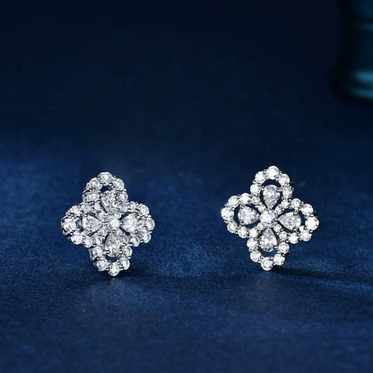 [RAFFINE]LOOP EARRINGS FULL MOTIF DIAMOND 16MM