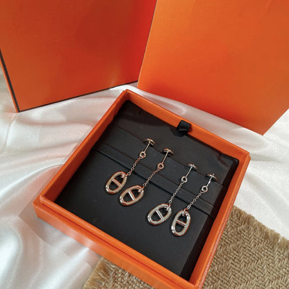 [RAFFINE]CHAINE TASSEL EARRINGS