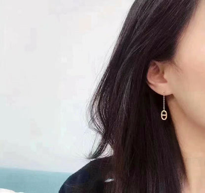 [RAFFINE]CHAINE TASSEL EARRINGS