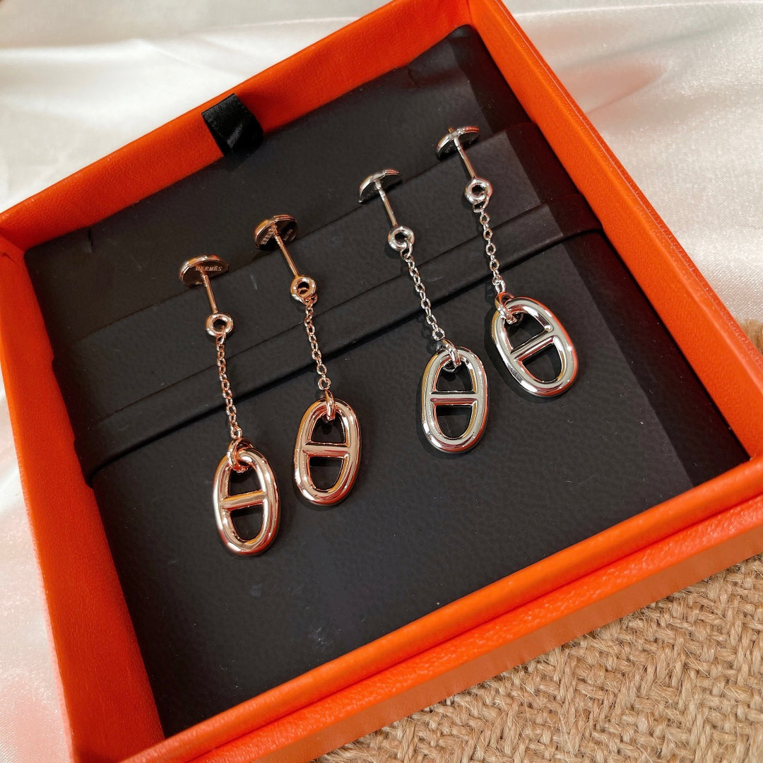 [RAFFINE]CHAINE TASSEL EARRINGS