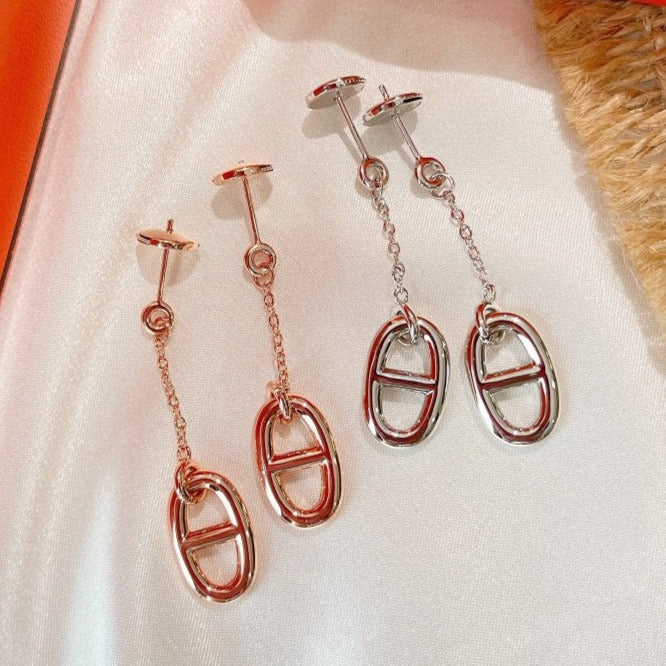 [RAFFINE]CHAINE TASSEL EARRINGS