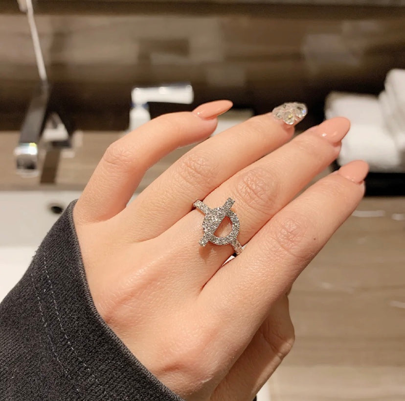 [RAFFINE]ECHAPPEE RING SILVER DIAMOND