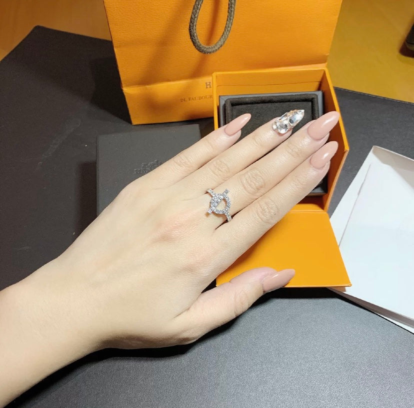 [RAFFINE]ECHAPPEE RING SILVER DIAMOND