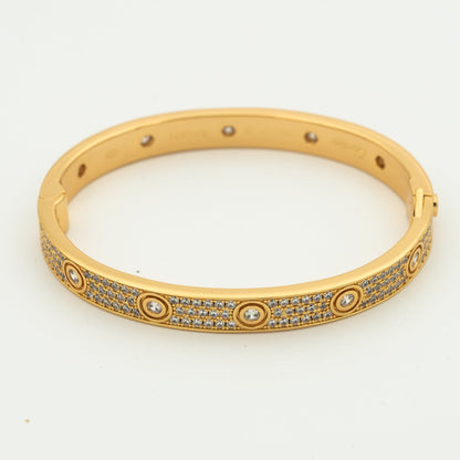 [RAFFINE]LOVE BRACELET 6.1MM DIAMOND-PAVED 10 BIG DIAMONDS