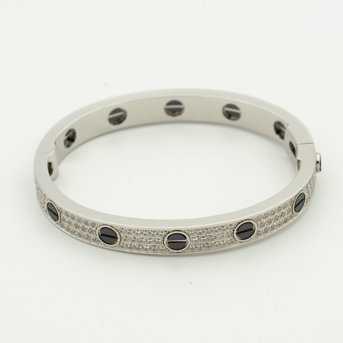 [RAFFINE]LOVE BRACELET 6.1MM DIAMOND-PAVED CERAMIC