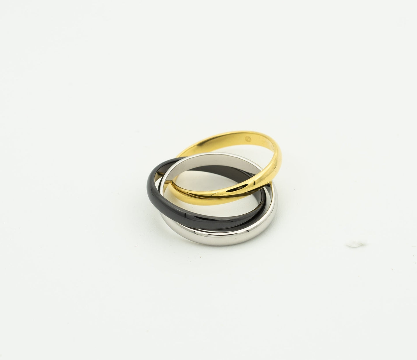 [RAFFINE]TRINITY RING BLACK GOLD SILVER