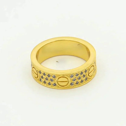 [RAFFINE]LOVE RING 5.5MM DIAMONDS PAVED