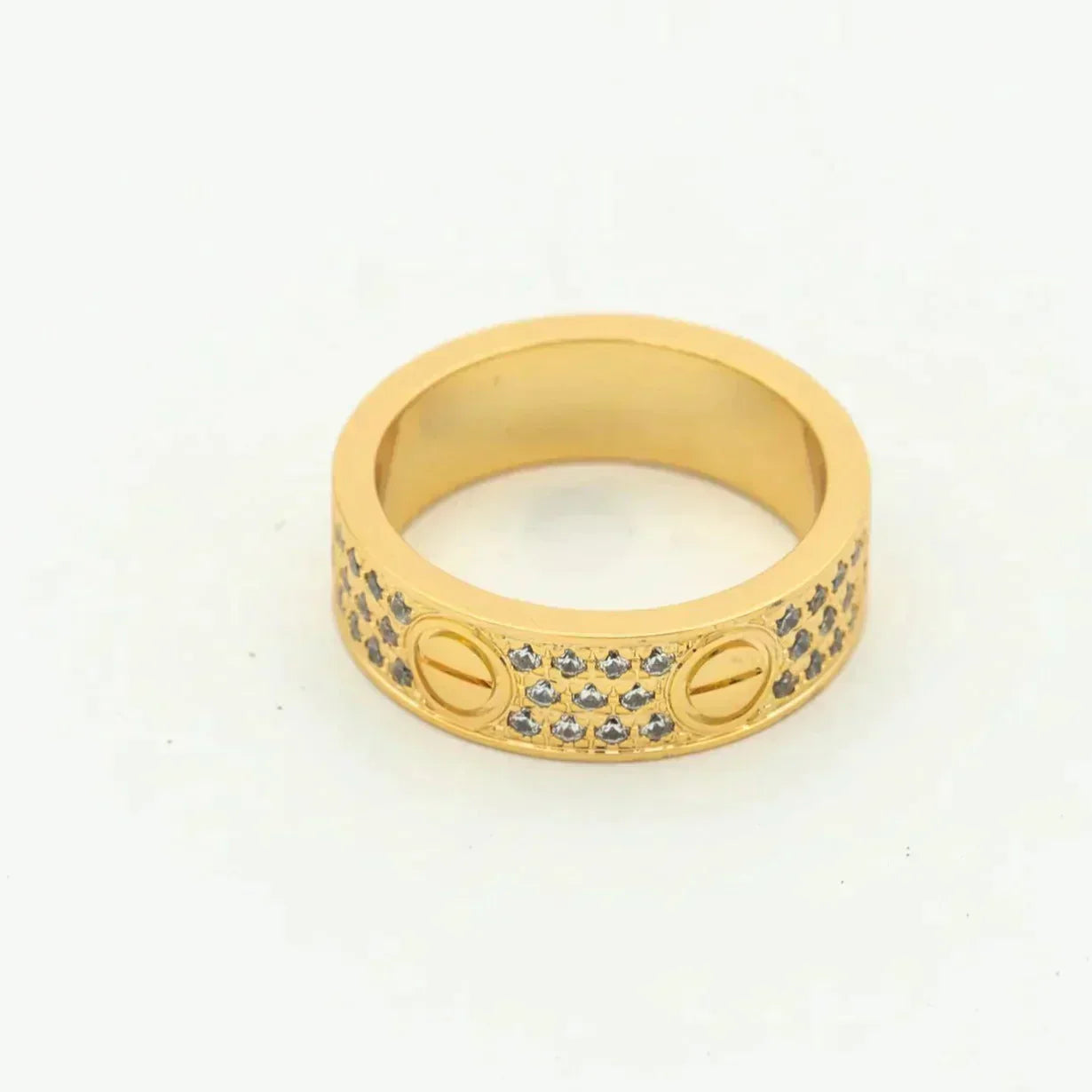 [RAFFINE]LOVE RING 5.5MM DIAMONDS PAVED