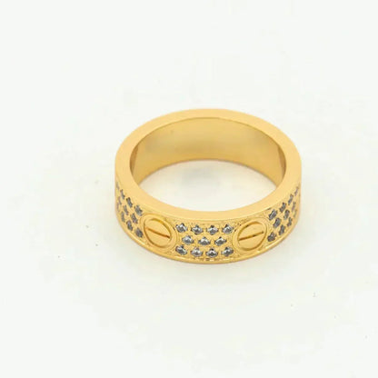 [RAFFINE]LOVE RING 5.5MM DIAMONDS PAVED