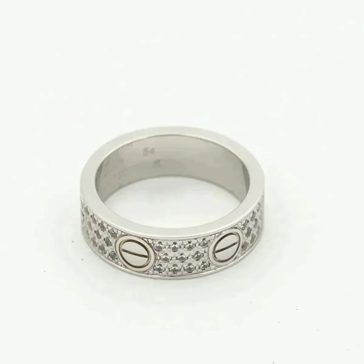 [RAFFINE]LOVE RING 5.5MM DIAMONDS PAVED