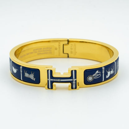 [RAFFINE]H BRACELET BLUE CERAMIC