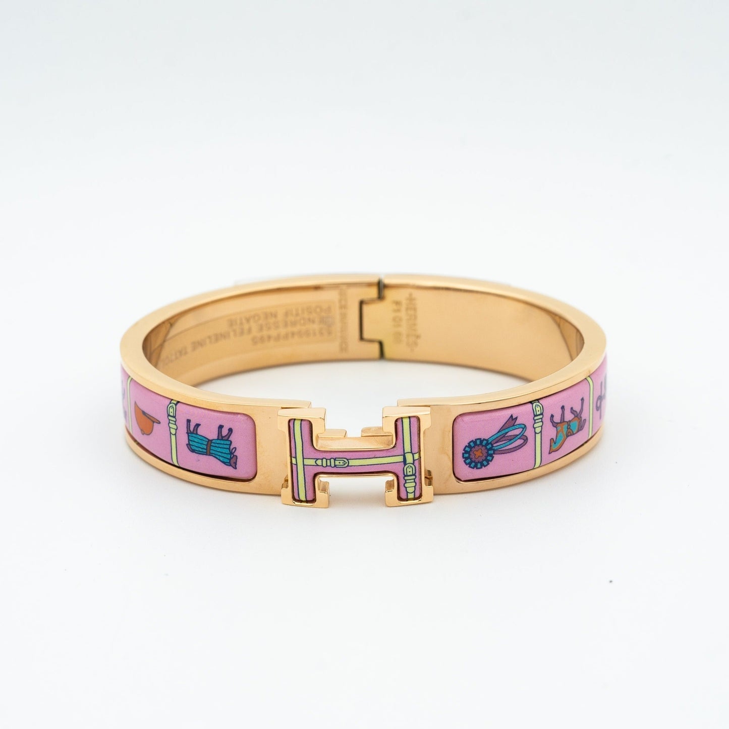 [RAFFINE]H PINK GOLD BRACELET PINK CERAMIC