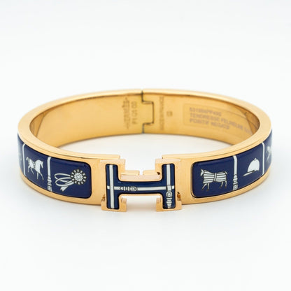 [RAFFINE]H BRACELET BLUE CERAMIC