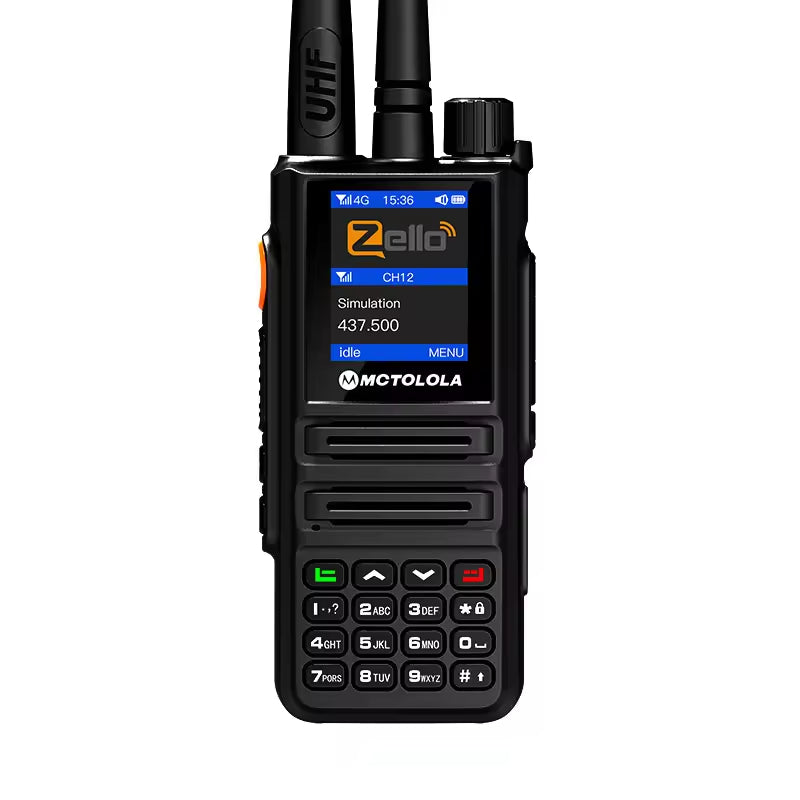 UHF VHF WiFi 2G 3G 4G Dual Mode Walkie Talkie Zello Global POC with Sim Card Analog and Network for Radio