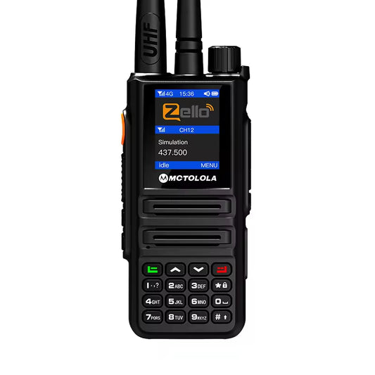 UHF VHF WiFi 2G 3G 4G Dual Mode Walkie Talkie Zello Global POC with Sim Card Analog and Network for Radio