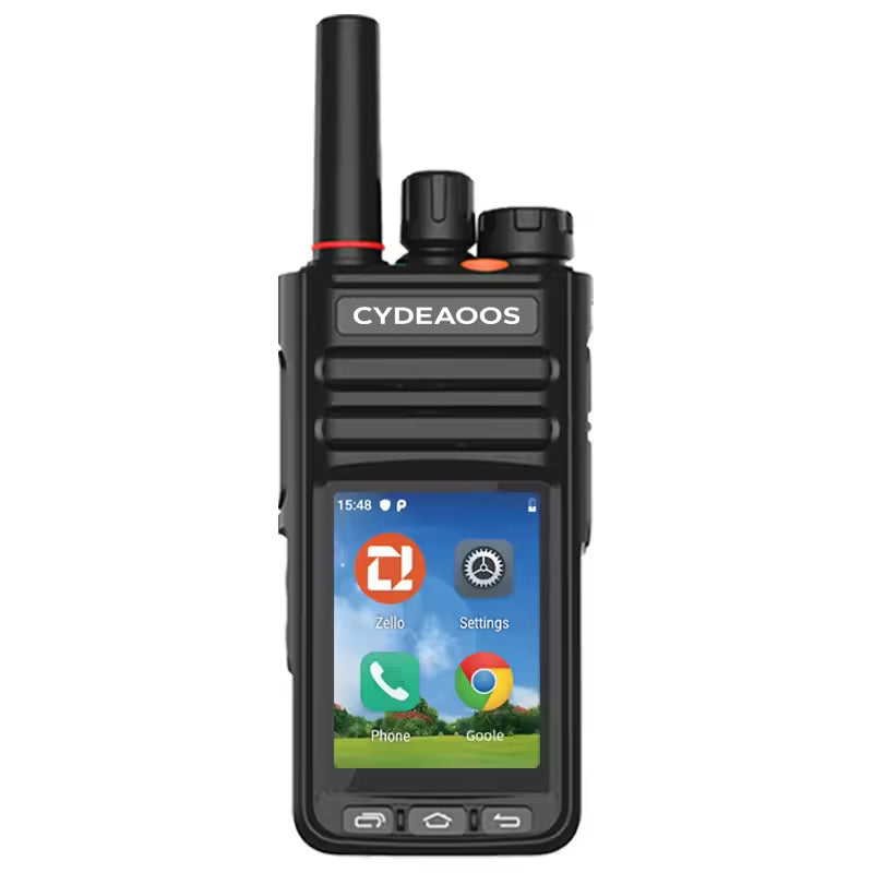 Touch Radio Real PTT WIFI 2G 4G Handheld POC 8000 km Global Coverage New Zello Android 9.1 Intelligent   Walkie Talkie