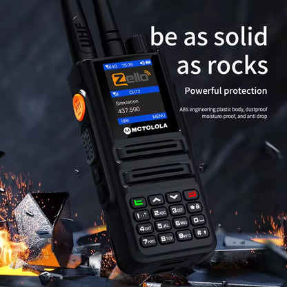 UHF VHF WiFi 2G 3G 4G Dual Mode Walkie Talkie Zello Global POC with Sim Card Analog and Network for Radio