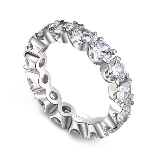 [RAFFINE]Eternity Round Cut Tennis Ring