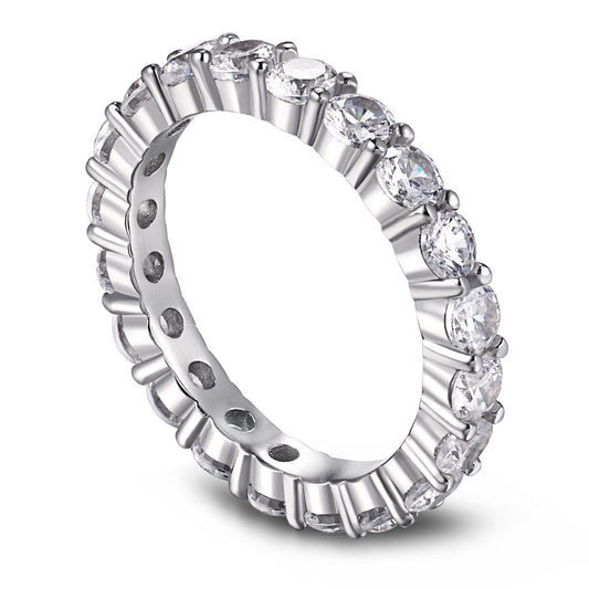 [RAFFINE]Sparkling Round Cut Tennis Ring