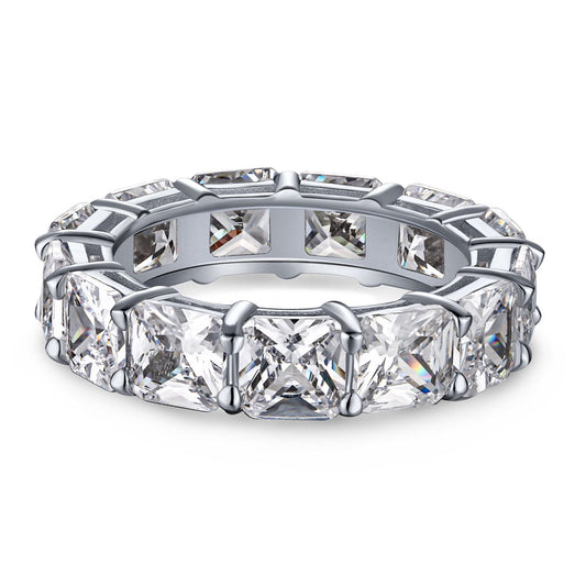 [RAFFINE]Elegant Princess Cut Tennis Ring