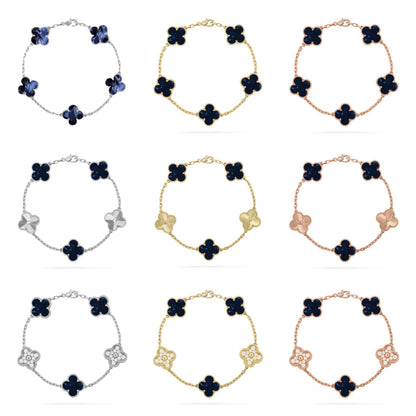 [RAFFINE]CLOVER 5 MOTIF PIETERSITE BRACELET COLLECTION