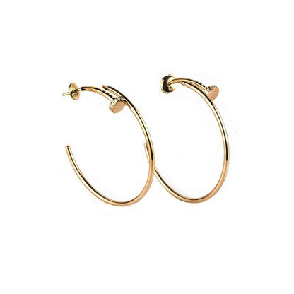[RAFFINE]JUSTE EARRINGS GOLD DIAMONDS 1.8MM