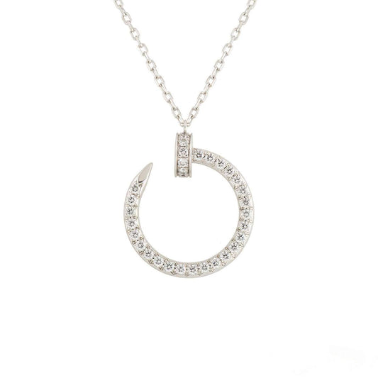 [RAFFINE]JUSTE NECKLACE SILVER DIAMONDS
