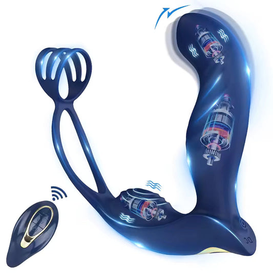 NexusPulse Duo - Remote Control Prostate Massager with Cock Ring