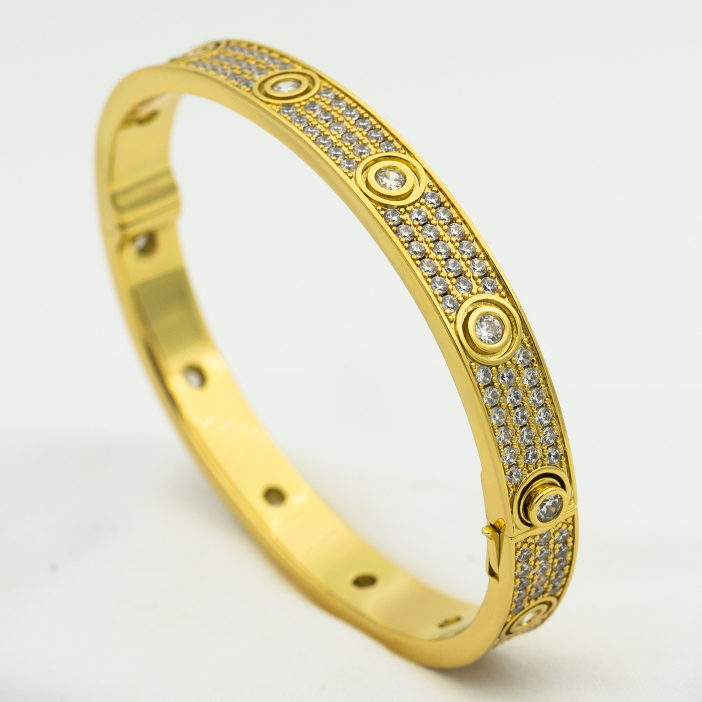 [RAFFINE]LOVE BRACELET 6.1MM DIAMOND-PAVED 10 BIG DIAMONDS