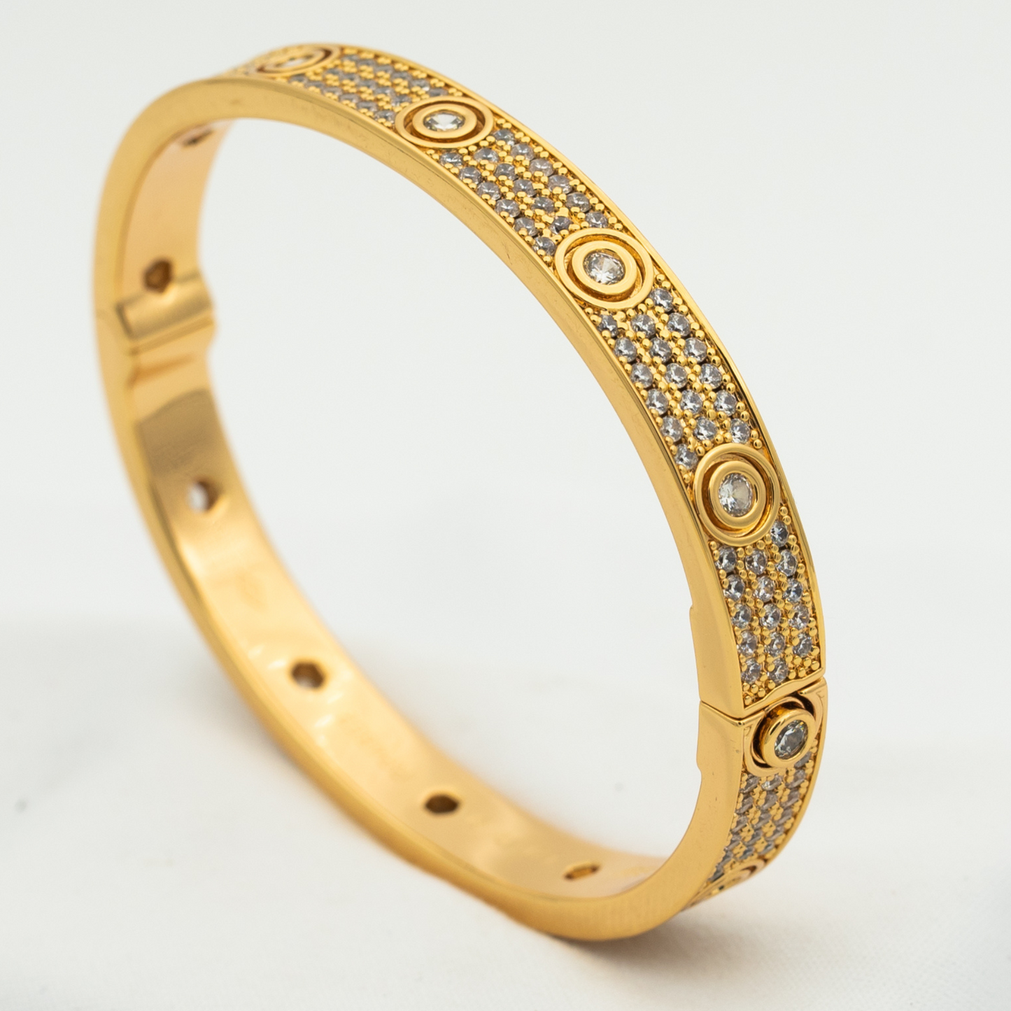 [RAFFINE]LOVE BRACELET 6.1MM DIAMOND-PAVED 10 BIG DIAMONDS