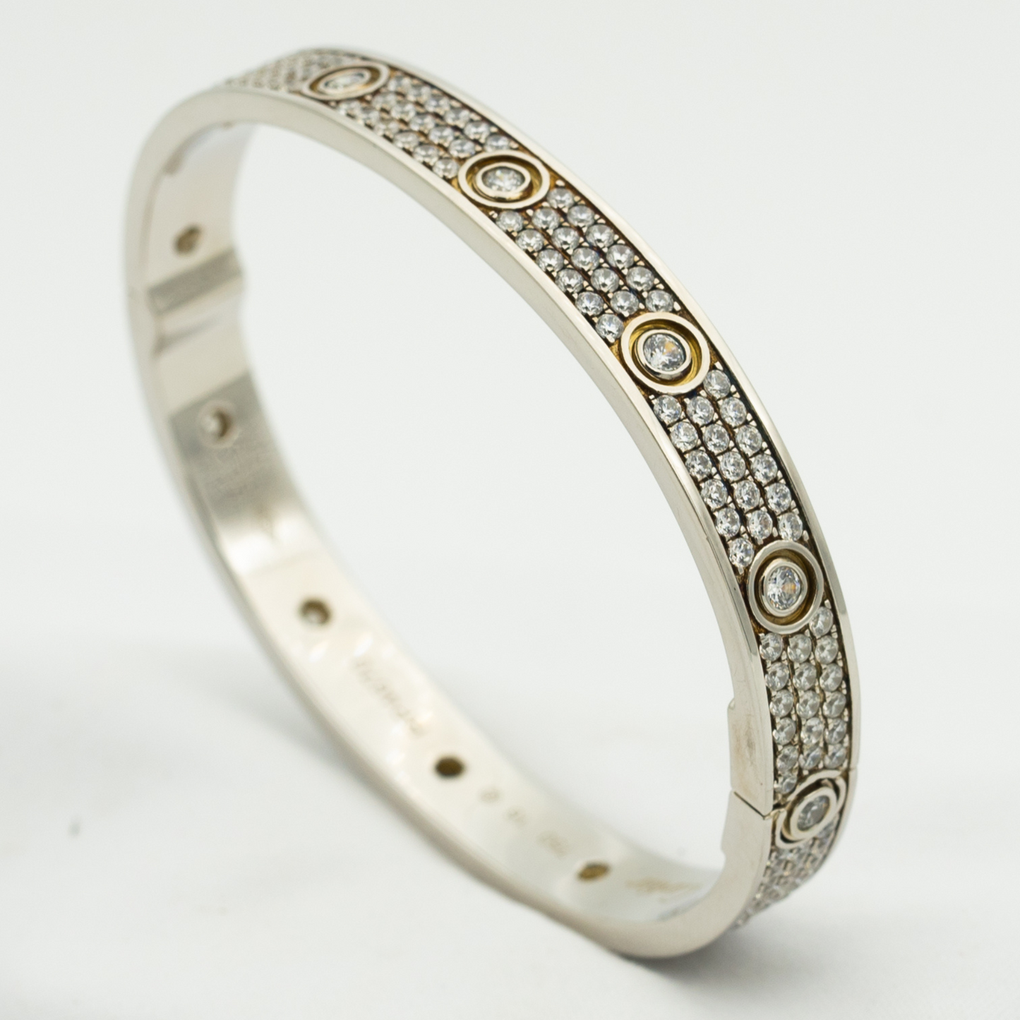 [RAFFINE]LOVE BRACELET 6.1MM DIAMOND-PAVED 10 BIG DIAMONDS